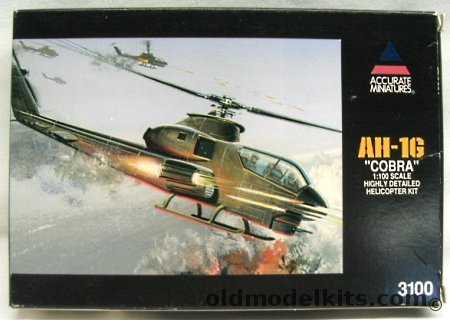 Accurate Miniatures 1/100 AH-1G  Cobra Gunship, 3100 plastic model kit